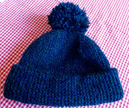 Short row hat