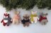 Winter Animals Knit Christmas Ornaments