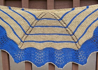 The Ebbing Tide shawlette