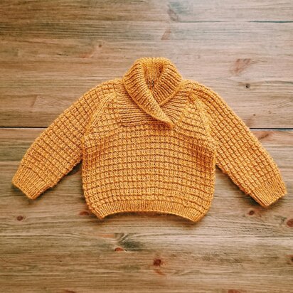 Waffle baby sweater