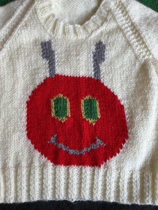 Caterpillar toddler sweater