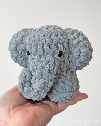 Crochet baby elephant sale