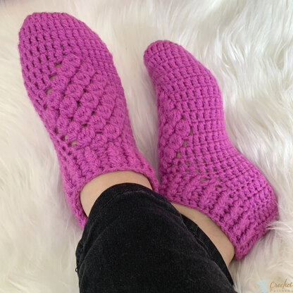 Magenta Cluster Slippers