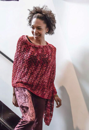 Dionne Shawl in Berroco Mixer - Downloadable PDF