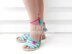 Funny sandals with rope soles