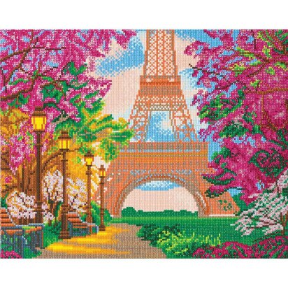 Crystal Art Kit (Large) - Eiffel Tower Diamond Painting Kit - 19.7" x 15.75"