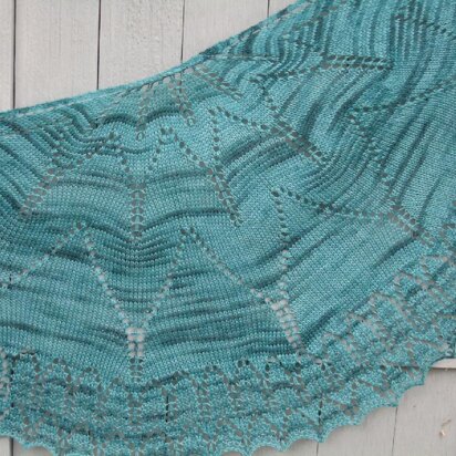 Living Easy, Sumertime Shawlette - knitting pattern