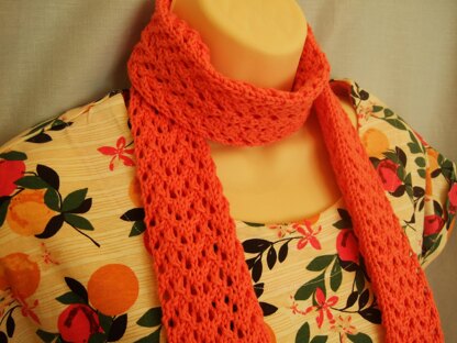 Long Lace Cotton Scarf