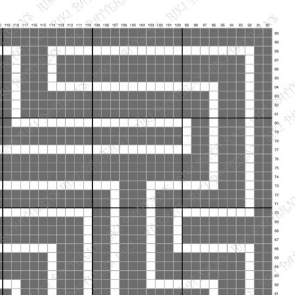 Maze Blanket Labyrinth Throw Tangle Path Toddler C2C CROCHET PATTERN