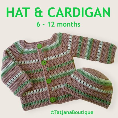 Crochet Baby Hat and Cardigan