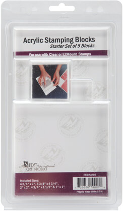 Crafter's Companion Acrylic Block Starter Set 5/Pkg - 411231