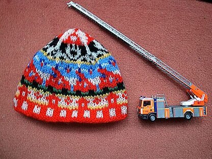 Feuerwehrkindermütze/Fire brigade kids beanie