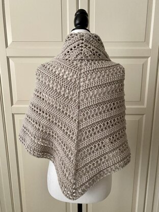 Easy Gathered Prayer Shawl: Oh-So-Pretty-Easy Triangle Shawl