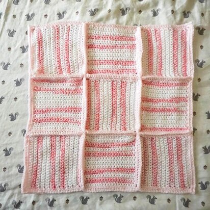 Gentle Stripes and Textures Baby Blanket