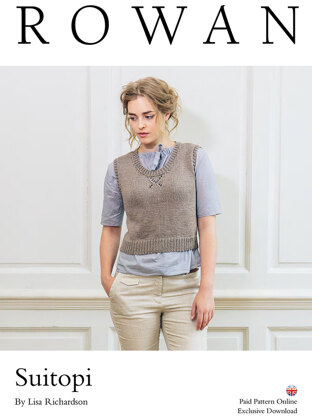 Suitopi Vest in Rowan Cotton Lustre