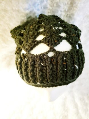 Lacy Fans Slouchy Hat