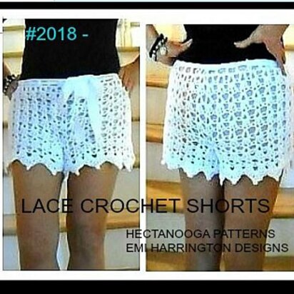 2019- LACE Crochet SHORTS