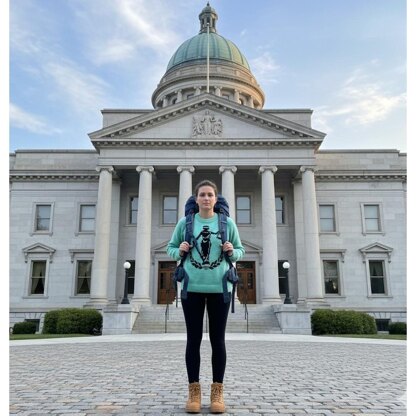 Lady Justice Symbol of Law motif Lady's sweater