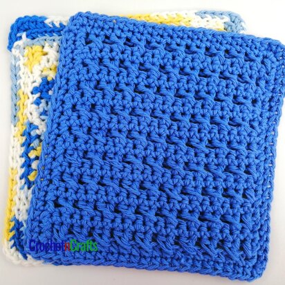 HDC Criss Cross Crochet Dishcloth