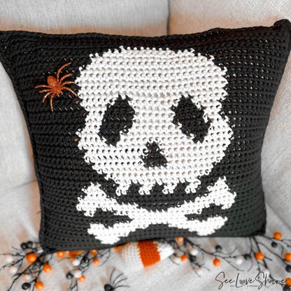 Halloween Skull Pillow