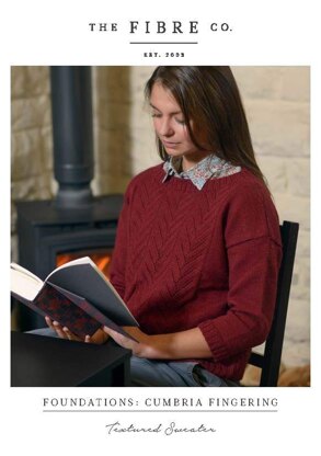 Textured Sweater in The Fibre Co. Cumbria Fingering - Downloadable PDF