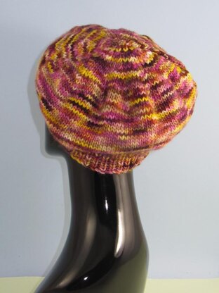 Chunky Self Striping Tam Beret