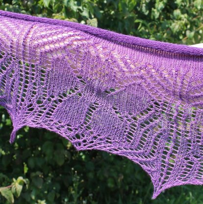 Hibiscus Garden Shawl/Shawlette