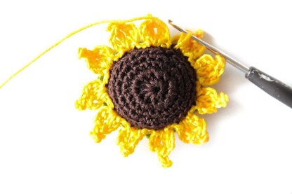 Crocheted Sunflower