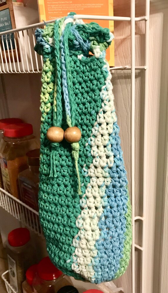 Crochet yarn bag online holder