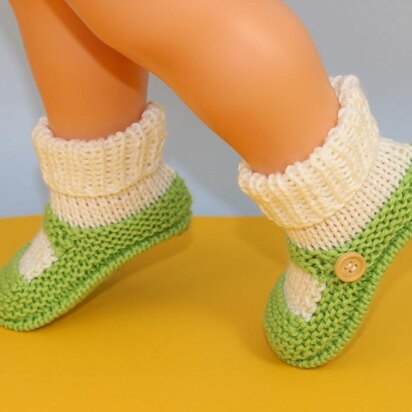 Baby One Button Sock and Slipper Booties