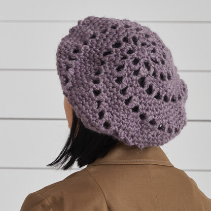 Pereira  Beret -  Crochet Pattern for Women in Debbie Bliss Saphia