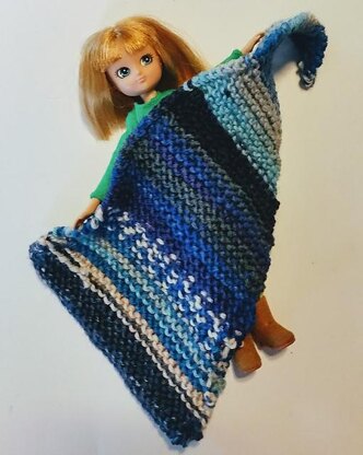 Small Doll wears Beadnell Wrap