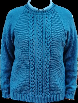 Man's cable sweater