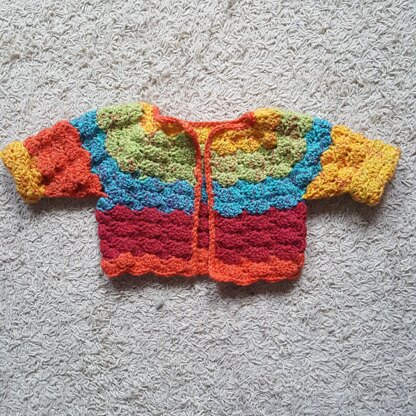Baby rainbow cardigan