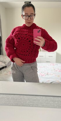 Chunky winter sunburst Pull over