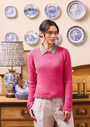 Ruffle Sweater in Rowan Pure Alpaca - Downloadable PDF