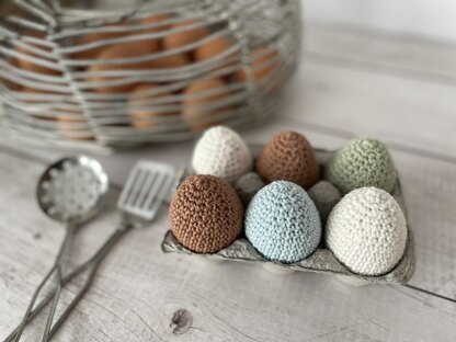 Crochet Egg Amigurumi - Whole & Fried