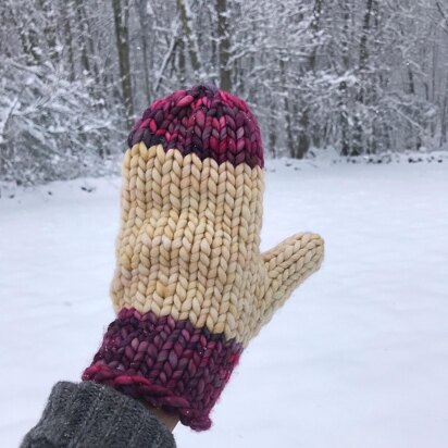 Color Block Mittens