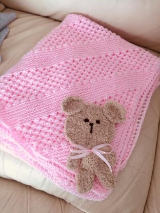 GRACE baby blanket knitting pattern