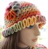 Women's Hat With Flower "Happy Autumn Colors"