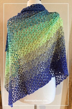 Aurora Borealis Crochet Shawl