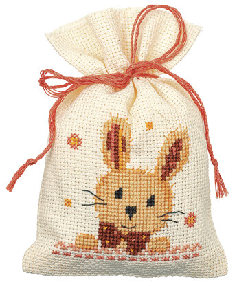 Vervaco Bag Kit Sweet Bunnies Set Of 2 Cross Stitch Kit - 8cm x 12cm (3.2in x 4.8in)