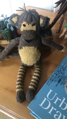 Knitted monkey