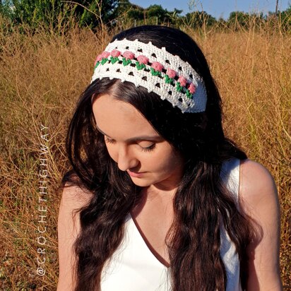 Crochet Headband- Cotton Candy – lovelylisacrafts