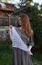 Diamonds crochet triangular scarf