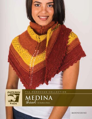 Medina Shawl in Juniper Moon Farm Moonshine - K-J69-01 - Downloadable PDF