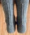 Cable Back Socks