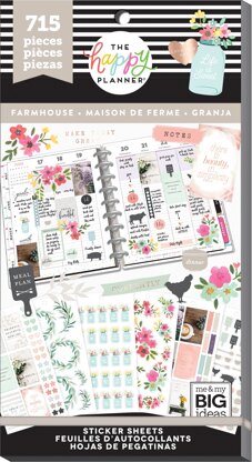 The Happy Planner Sticker Value Pack - Farmhouse, 1486/Pkg