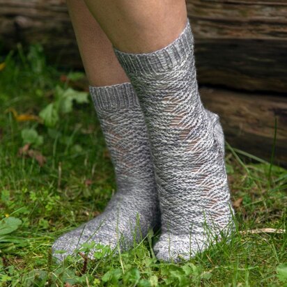 Faux Entrelac Socks