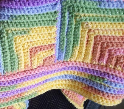 Rainbow Textured Baby Blanket (US)